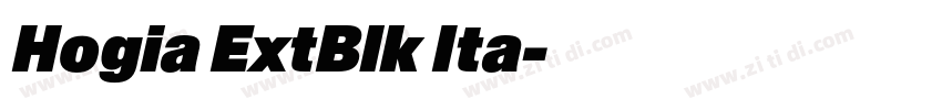 Hogia ExtBlk Ita字体转换